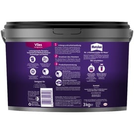 Metylan Vlies Fertigkleister 3 kg Eimer, trocknet transparent