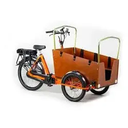 Bakfiets Daycare-E Lastenfahrrad Tiefes Orange Nuvinci Enviolo Stufenlose Schaltung
