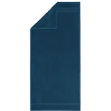 Egeria Handtücher »Manhatten Gold«, (1 St., Badetuch 100 x 150 cm), Uni Programm mit Streifenbordüre, reine Baumwolle, blau