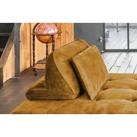 KAWOLA Schlafsofa Wiolo Velvet cognac