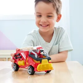 Paw Patrol Mighty Kinofilm Fahrzeug von Marshall mit Welpenfigur Rot/Gelb
