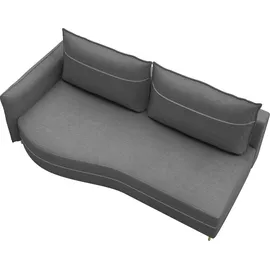 exxpo - sofa fashion Schlafcouch 2-Sitzer Silber