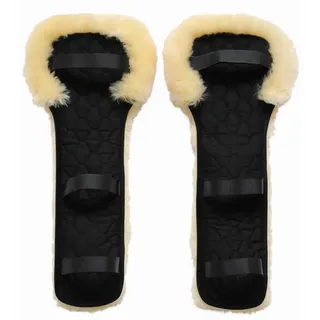 Förster-Fellnest Komfortable, echt Lammfell Gurtunterlage - Longiergurtunterlage, angepasst an Barefoot Longiergurt Save My Spine