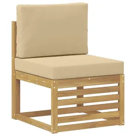 vidaXL Outdoor-Sofagarnitur 5-tlg. Weiß/Beige