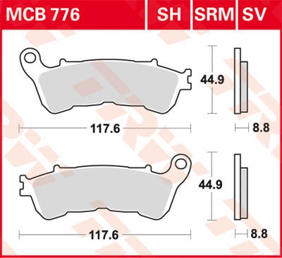 TRW Lucas Remblok MCB776