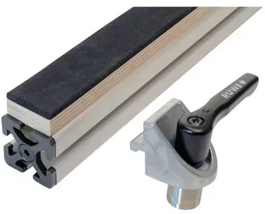 RUWI Auflageschiene mit Antirutschbelag für Hubtisch / Montagetisch | 80 cm