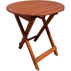 Garden Pleasure Gartentisch Balkon Klapptisch Holztisch Beistelltisch Tisch rund