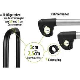 Eufab Rahmenhalter kurz abnehm-/abschließbar