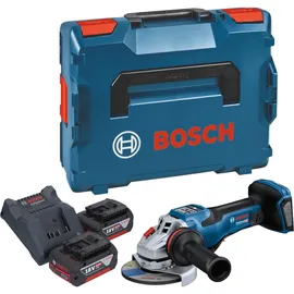 Bosch GWS 18V-15 PSC inkl. 2 x 4,0 Ah + Lader