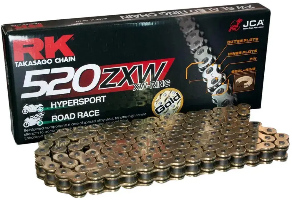 Rk 520zxw Kette - Gold / Black - 130 Links