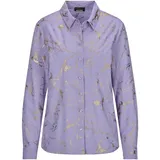 GOLDNER Druckbluse mit schimmerndem Print Lila 40