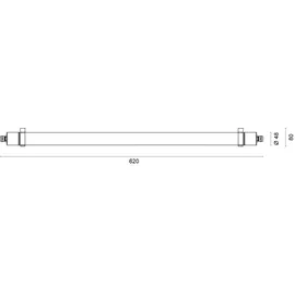 Lichtline TUBOLA 1 12 W weiß