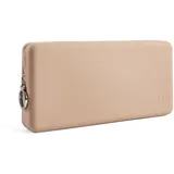 Make-up-Tasche, kleine Kosmetiktasche, Größe L, Khaki, Kosmetikkoffer