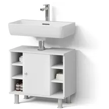 livinity Waschbeckenunterschrank Fucino 60 x 54 cm Weiß