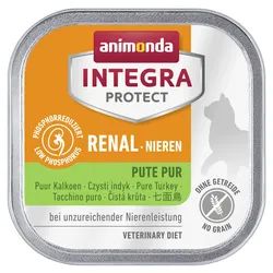 animonda Integra Protect Niere 100g Schale Katzennassfutter 16 x 100 Gramm Niere Pute pur
