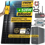 EPP.Solar 1760W/1600W Balkonkraftwerk mit Speicher Komplettset 2,24 kWh Marstek B2500-D Speicher mit DEYE 1600W WIFI Wechselrichter Smart Mini Anlage