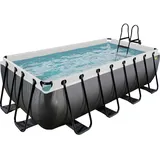 EXIT TOYS Black Leather Pool rechteckig