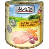 MAC's Huhn pur mit ganzen Geflügelherzen Nassfutter