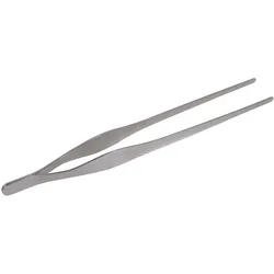 Edelstahl Grillzange 30cm Grillbesteck Küchenzange Grillzubehör Bratwurstzange