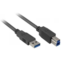 Sharkoon USB-A auf USB-B 1 m Schwarz