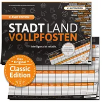 Denkriesen Stadt Land Vollpfosten - Classic Edition "Intelligenz ist relativ"