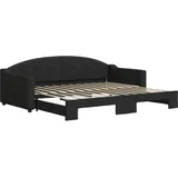 vidaXL Tagesbett 90 x 200 cm Schwarz