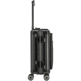 Travelite Next 4W Trolley With Front Bag S Black