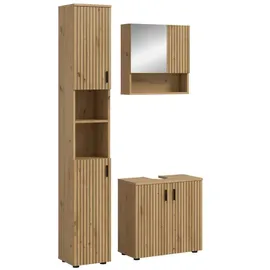 xonox.home Badkombination ¦ holzfarben ¦ Maße (cm): B: 105 H: 192