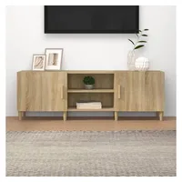 Furnicato TV-Schrank Sonoma-Eiche 150x30x50 cm Holzwerkstoff
