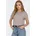 T-Shirt Kurzarmshirt mit Aufschlag und klassischem Look Damen Gr