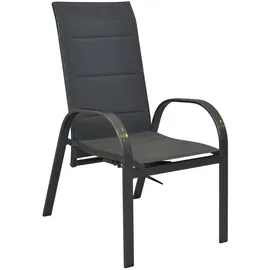 Merxx Amalfi Stapelstuhl 59 x 71 x 107 cm anthrazit/graphit 2er Set