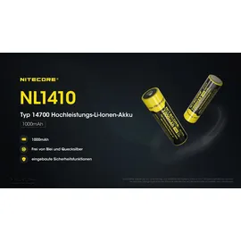 Nitecore NL1410 14500 1000 mAh 1 St.