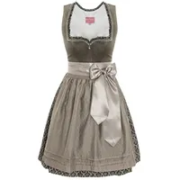 KRÜGER MADL & BUAM Trachtenkleid Midi Dirndl 2tlg. 60cm 417168 grau grau 42