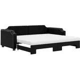 vidaXL Tagesbett 90 x 200 cm Schwarz