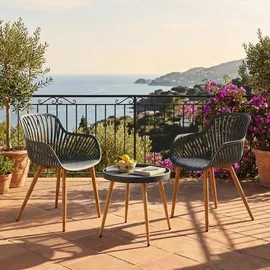 PROGARDEN Bistroset 3-tlg. Grau