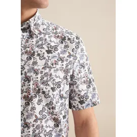 Seidensticker Businesshemd "Regular", Herren, Gr. L (41), normale Ärmellängen, orange, 100% Baumwolle, bedruckt, regular fit, gerader Abschluss, Hemden, Regular 1/2 Button-Down-Kragen Druck