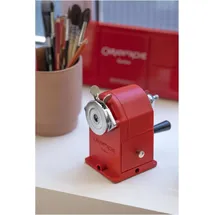 Caran d'Ache Spitzmaschine manuell 1-Loch rot/silber