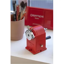 Caran d'Ache Spitzmaschine manuell 1-Loch rot/silber