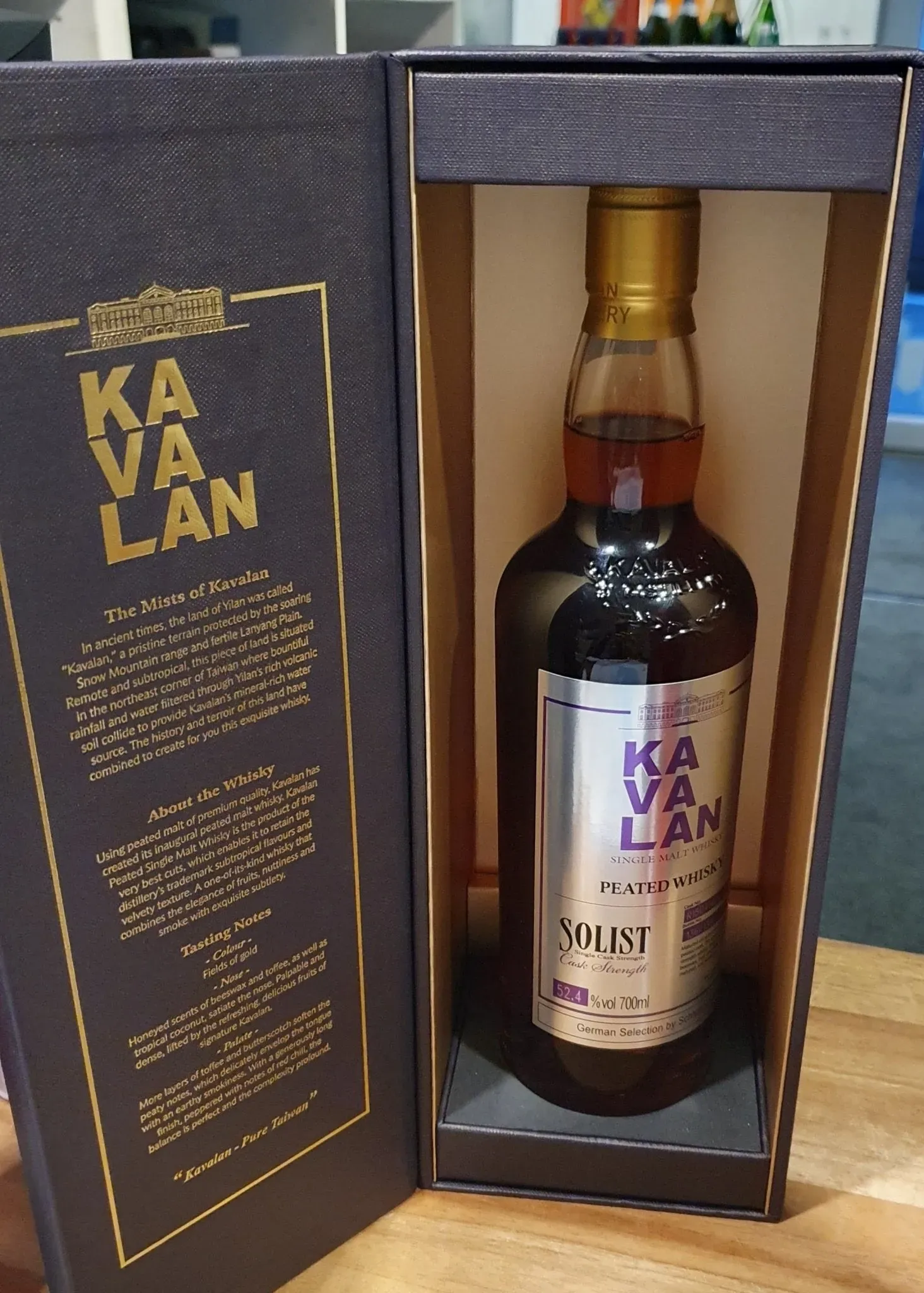 Kavalan Solist Peated 2022 0.7l Fl 52,4%vol. Taiwan Whisky #R150414044A