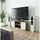 abamihome AKORD TV-Lowboard 120 x 55 x 40 cm Sonoma Eiche/Weiß Holz