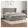 vidaXL Boxspringbett mit Matratze Hellgrau 180x200 cm Samt