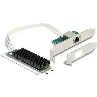DeLock M.2 Key B+M 1 x RJ45 (M.2 Key B), Netzwerkkarte