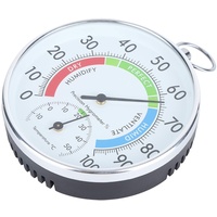 Thermometer-Hygrometer, Gewächshaus-Hygrometer Aluminiumlegierung Hohe Messgenauigkeit für die Gewächshauspflanzung in Innenräumen