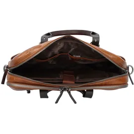 Castelijn & Beerens Rien Aktentasche RFID Leder 41 cm Laptopfach braun