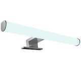 Kalb Material Für Möbel LED Spiegelleuchte 300mm 230V verchromt 3000 K Silber