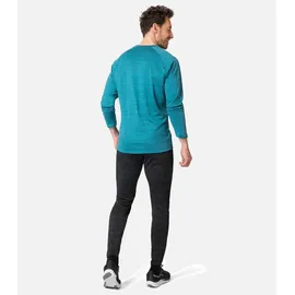 Odlo Herren Laufoberteil RUN EASY WARM, saxony blue melange, L