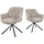 dubi möbel Drehstuhl Mika-Luka Stoff beige 2er Set
