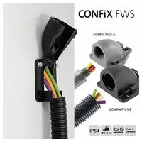 ICOTEK 31422.900 Kabeldurchführung gewinkelt Schwarz 1St.