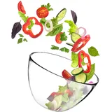 Kadax Salatschüssel aus Glas, ovale Glasschale, 17 cm, Glasschüssel, - Kadax