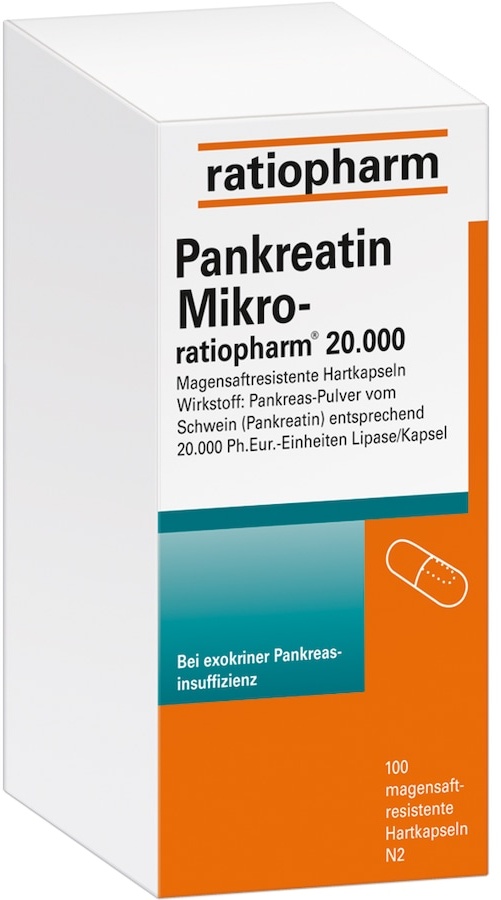 ratiopharm PANKREATIN Mikro-ratio.20.000 magensaftr.Hartkaps. Verdauung